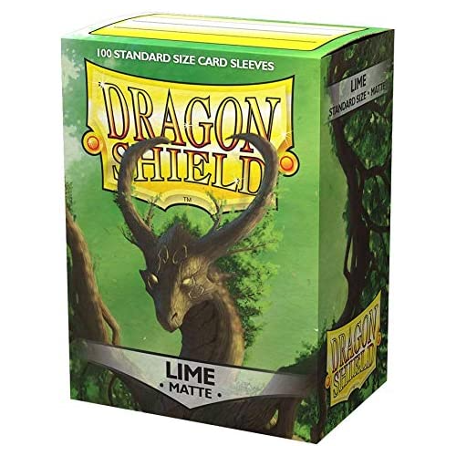 Dragon Shield Sleeves Standard Matte Lime 100 Ct 10 Packs ATM11038K1