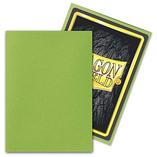 Dragon Shield Sleeves Standard Matte Lime 100 Ct 10 Packs ATM11038K1