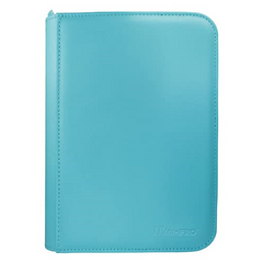 Ultra PRO Zippered PRO Binder 4 Pocket Light Blue Stores up to 160 cards in Deck Protector sleeves in side-loading pockets ULP4P15896