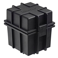 Ultra PRO - Black Stackable Deck Box - Protect & Store up to 100 Standard Size Sports Cards Gaming Cards Trading Cards Or Any Other Collectible Standard Size Cards UPI-16100