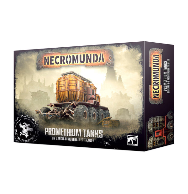 Games Wrokshop Warhammer 40K Necromunda Promethium Tanks On Cargo-8 Trailer Gw-301-12