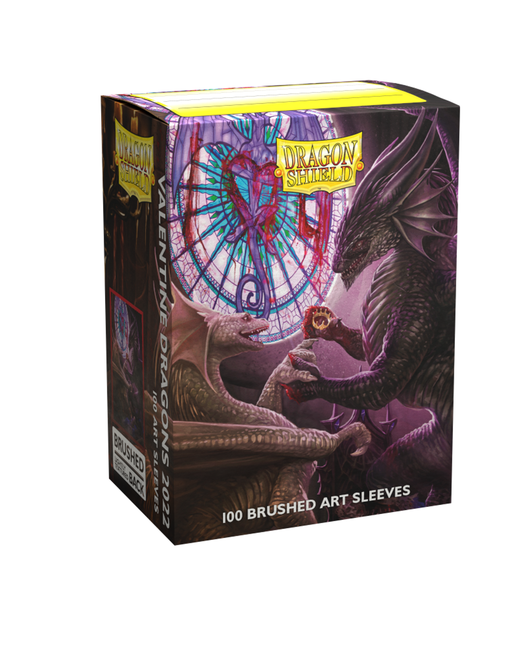 Dragon Shield Sleeves Standard Size Deck Protector Brushed Art Card Valentine Dragons 2023 100 Ct ATM12083