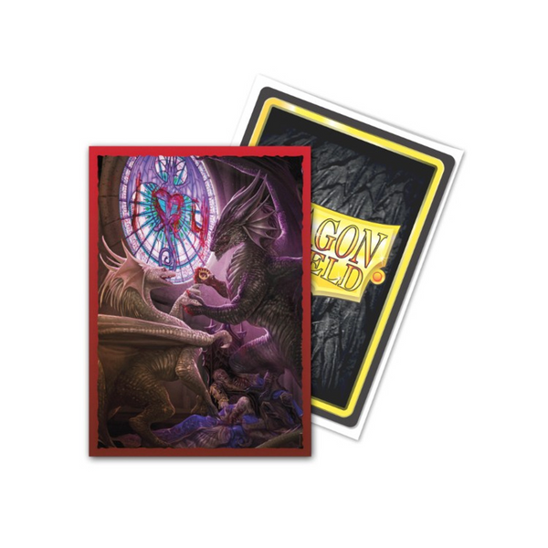 Dragon Shield Sleeves Standard Size Deck Protector Brushed Art Card Valentine Dragons 2023 100 Ct ATM12083