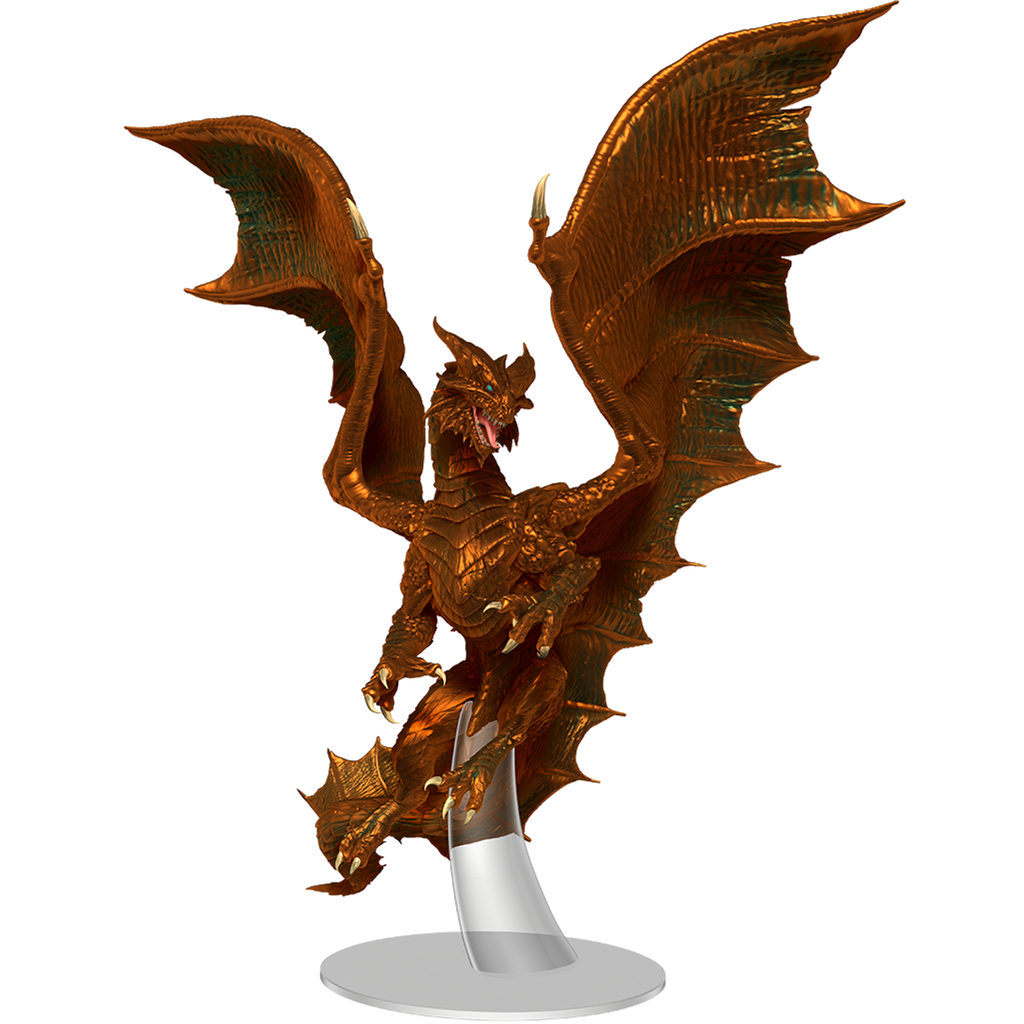 Wizkids Dungeons And Dragons Nolzur's Marvelous Unpainted Miniatures Adult Copper Dragon WZK90602