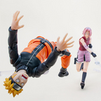 SH Figuarts Sakura Haruno Naruto Shippuden Action Figure Inheritor of Tsunade's Indominable Will Sakura Haruno Interchangeable Hands 5 Face PlatesTamashii Nations Bandai Spirits BAS63448