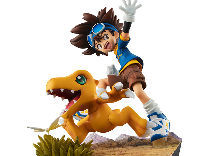MEGAHOUSE CORPORATION GEM SER Digimon ADV TAI & AUGUMON 20TH ANN PVC Statue UTCMH82805R