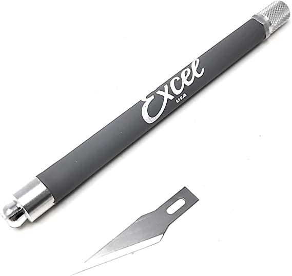 Excel Blades #11 Craft Knife Replacement Blades - Double Honed Blades for Craft Knife - Perfect for Trimming Wood, Plastic, Paper, Leather and More - Set of 15 with Dispenser