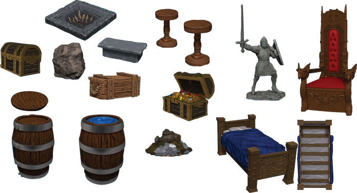 Dungeons & Dragons WarLock Tiles Dungeon Dressings WZK16505