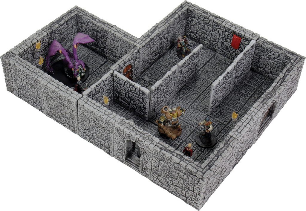Dungeons & Dragons Wizkids WarLock Tiles Dungeon Tiles II - Full Height Stone Walls WZK16510