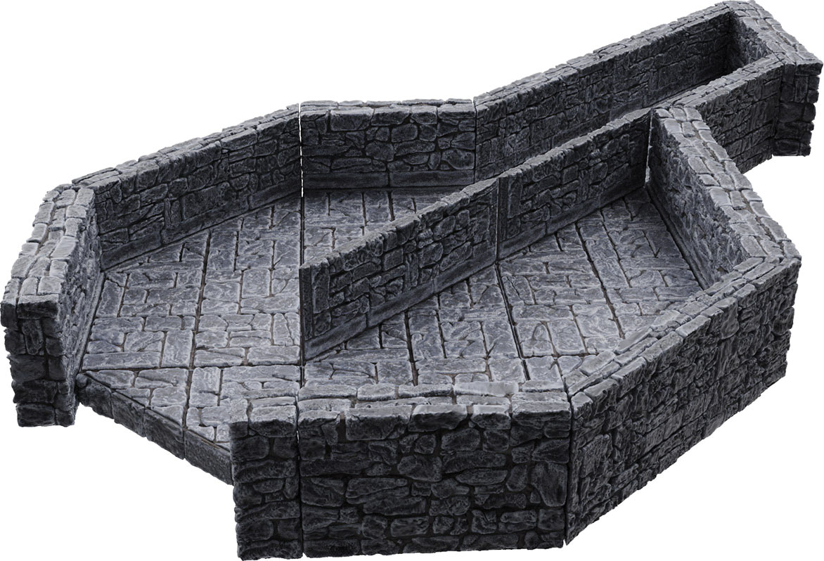 Wizkids Dungeons & Dragons WarLock Tiles Dungeon Tile III - Angles WZK16512