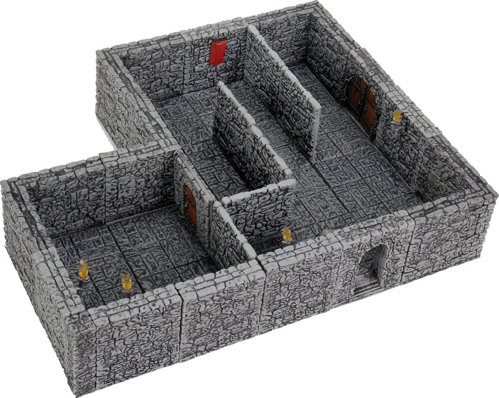 Dungeons & Dragons wizkids WarLock Tiles Dungeon Tiles II - Full Height Stone Walls Expansion WZK16514