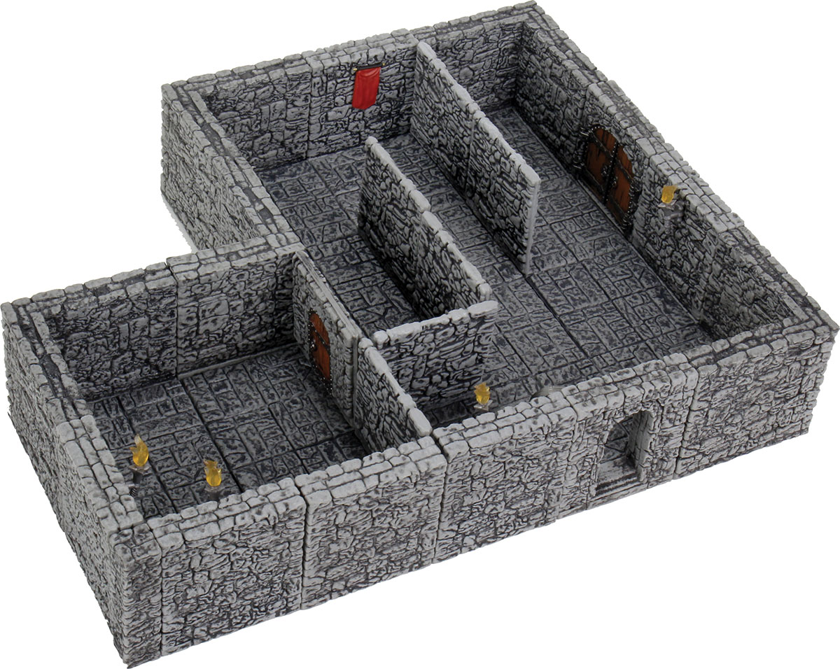 Dungeons & Dragons wizkids WarLock Tiles Dungeon Tiles II - Full Height Stone Walls Expansion WZK16514