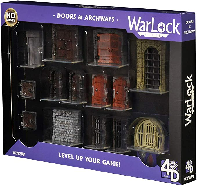 Dungeons & Dragons Wizkids WarLock Tiles Doors & Archways WZK16503