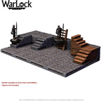 WarLock Tiles: Stairs & Ladders - Modular Dungeon Tiles for Customizable RPG Gaming and Vertical Exploration WZK16504