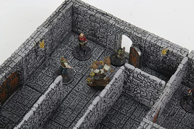 Dungeons & Dragons wizkids WarLock Tiles Dungeon Tiles II - Full Height Stone Walls Expansion WZK16514