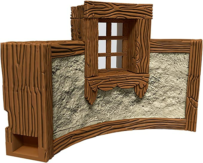 WarLock Tiles: Town & Village III - Curves | Modular Terrain with Curved Designs for Immersive RPG Gaming WZK16519