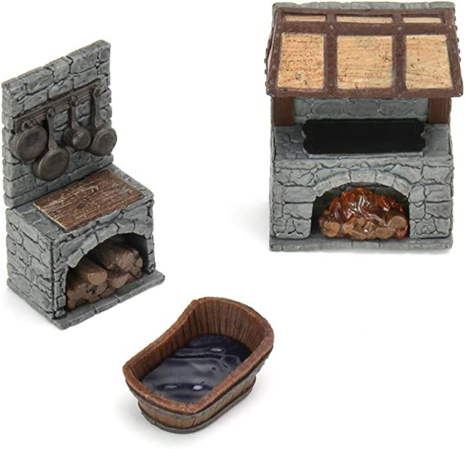 Dungeons & Dragons Wizkids WarLock Tiles Accessory Kitchen WZK16526