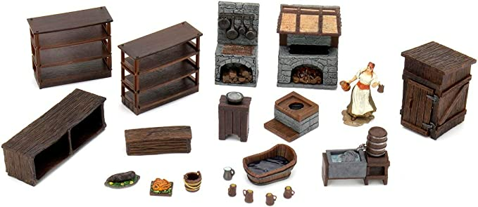 Dungeons & Dragons Wizkids WarLock Tiles Accessory Kitchen WZK16526