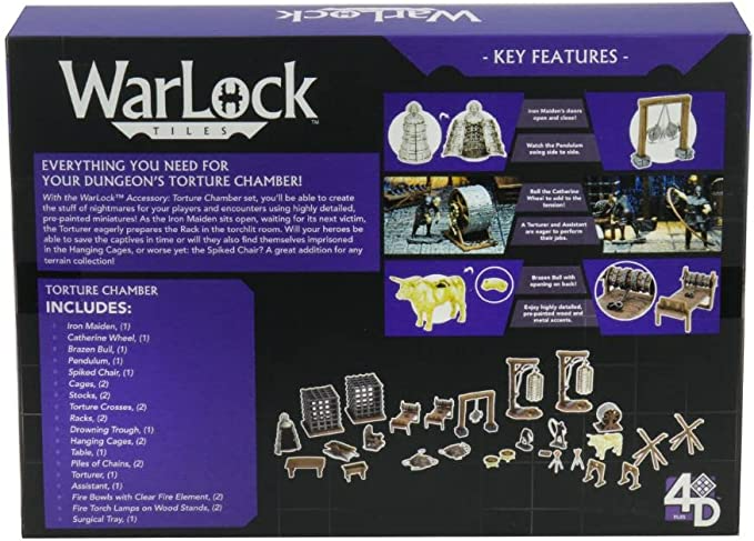 Dungeons & Dragons Wizkids WarLock Tiles Accessory Torture Chamber WZK16527