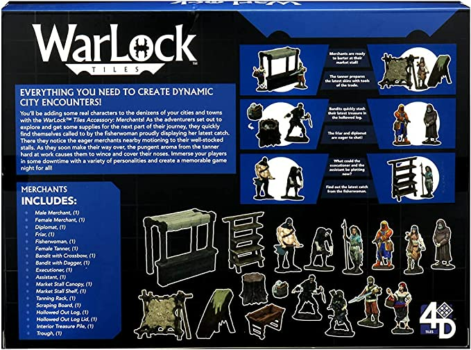 Dungeons & Dragons Wizkids WarLock Tiles Accessory Merchants WZK16529