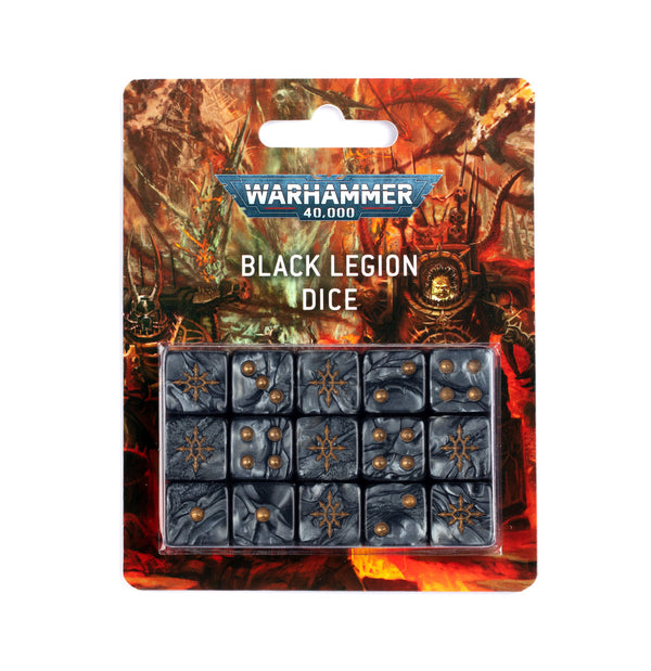 Games Workshop Warhammer 40k Black Legion Dice 43-82
