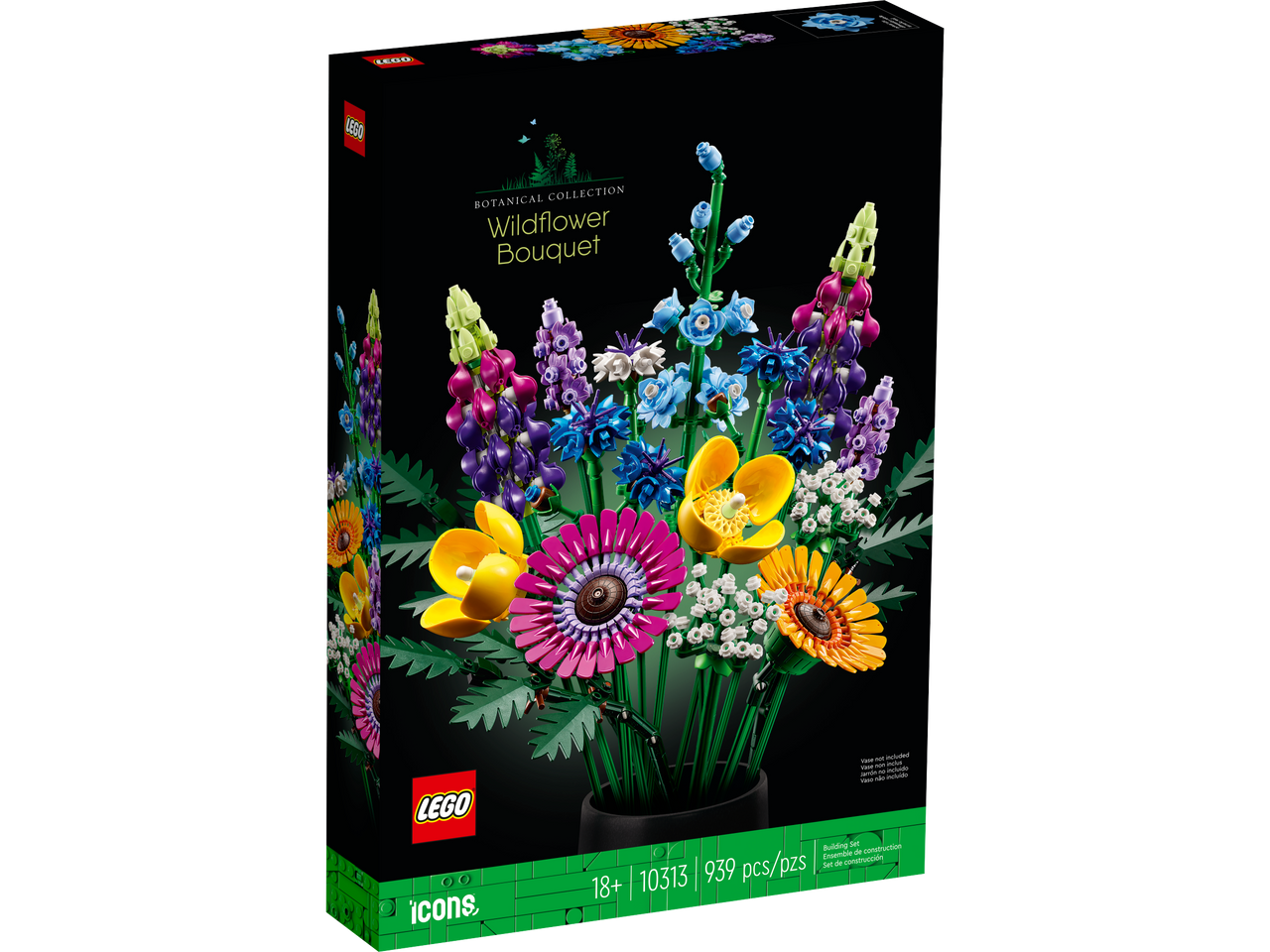 LEGO Icons Wildflower Bouquet 10313 Building Set for Adults (939 Pieces) LEGO-10313