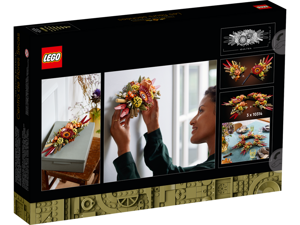 LEGO Icons Dried Flower Centerpiece 10314 Building Set for Adults 812 Pieces LEGO-10314