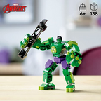 LEGO Marvel Hulk Mech Armor 76241 Building Toy Set for Kids, Boys, and Girls Ages 6+ (138 Pieces)