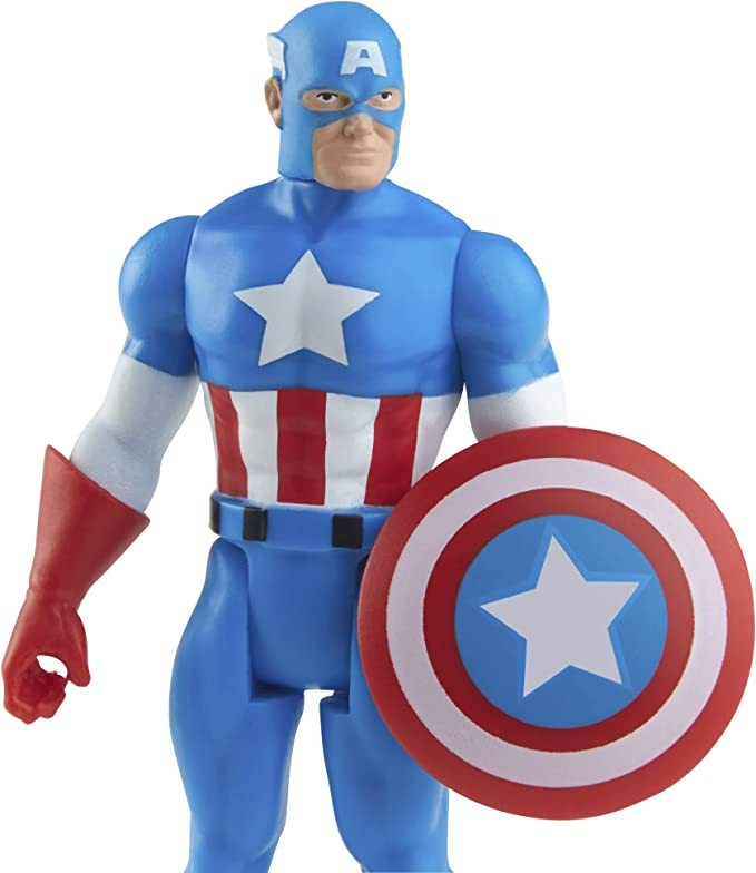 Marvel Legends Series 3.75-inch Retro 375 Collection Captain America Action Figure Toy