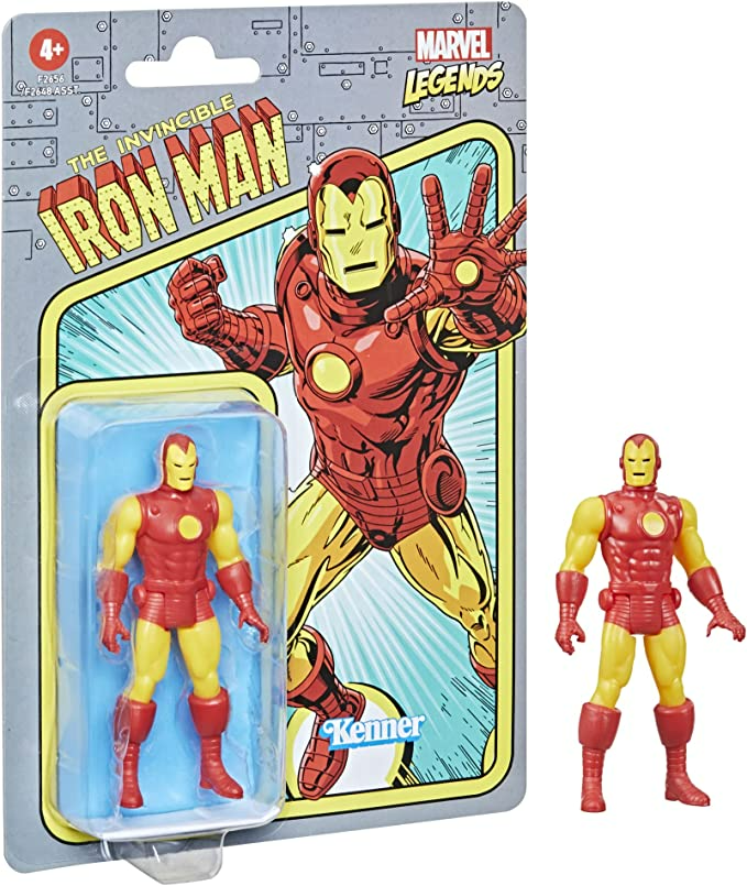 Marvel Legends 3.75-inch Scale Retro 375 Collection Iron Man Action Figure Toy