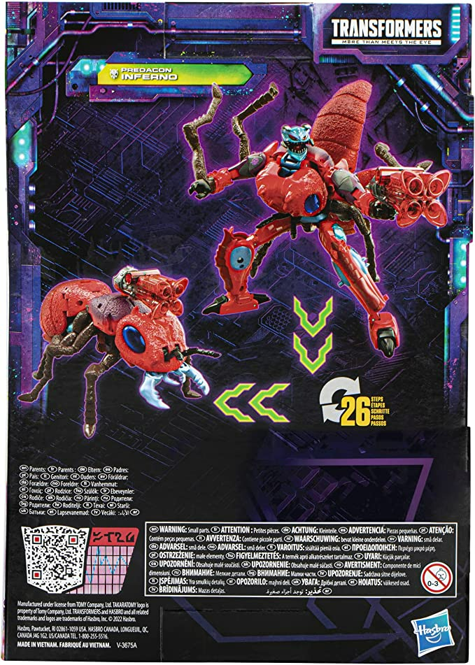Transformers Toys Generations Legacy Voyager Predacon Inferno Action Figure - Kids Ages 8 and Up, 7-inch