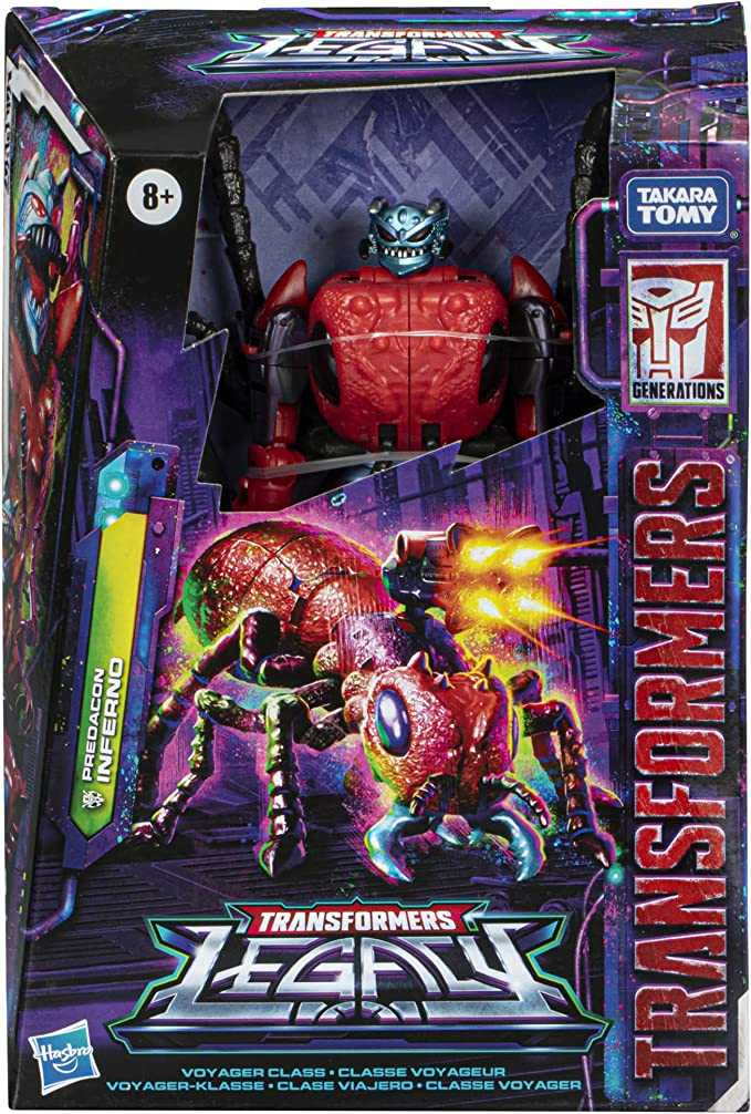 Transformers Toys Generations Legacy Voyager Predacon Inferno Action Figure - Kids Ages 8 and Up, 7-inch
