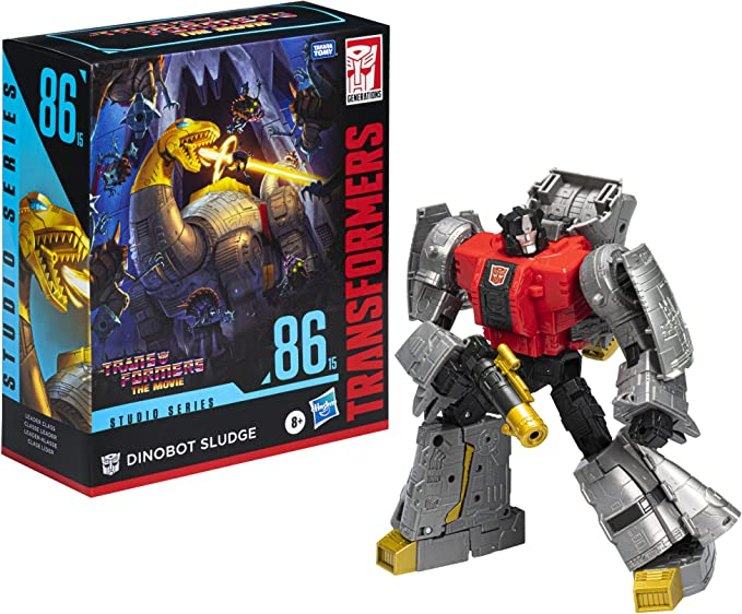 Transformers Studio Series 86-15 Leader Class The The Movie 1986 Dinobot Sludge Action Figure, Ages 8 and Up, 8.5-inch