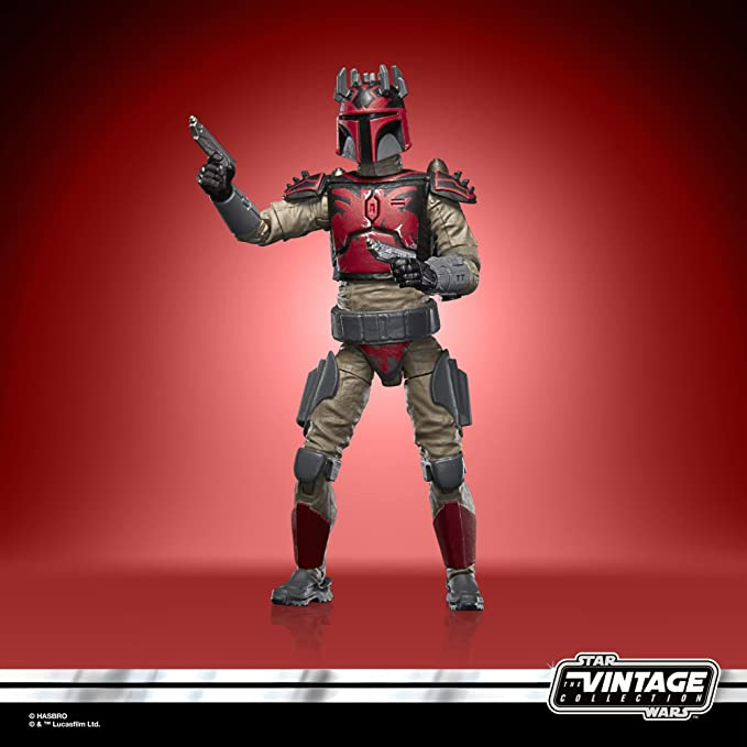 Star Wars The Vintage Collection Mandalorian Super Commando Captain Toy, 3.75-Inch-Scale The Clone Wars Figure Kids Ages 4 and Up, Multicolored