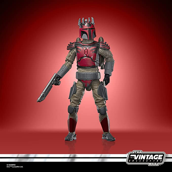 Star Wars The Vintage Collection Mandalorian Super Commando Captain Toy, 3.75-Inch-Scale The Clone Wars Figure Kids Ages 4 and Up, Multicolored
