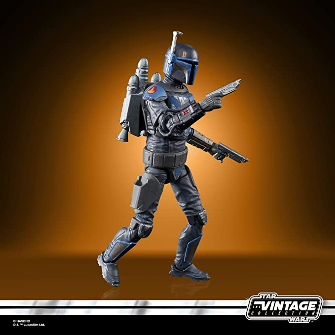Star Wars The Vintage Collection Mandalorian Death Watch Airborne Trooper Toy 3.75-Inch-Scale The Clone Wars Figure Ages 4 and Up, Multicolored