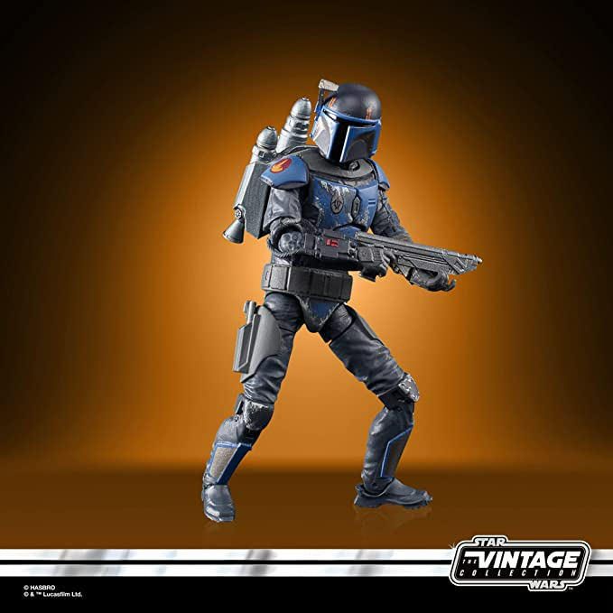 Star Wars The Vintage Collection Mandalorian Death Watch Airborne Trooper Toy 3.75-Inch-Scale The Clone Wars Figure Ages 4 and Up, Multicolored