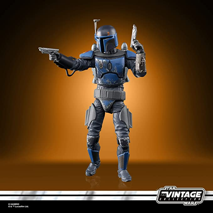 Star Wars The Vintage Collection Mandalorian Death Watch Airborne Trooper Toy 3.75-Inch-Scale The Clone Wars Figure Ages 4 and Up, Multicolored
