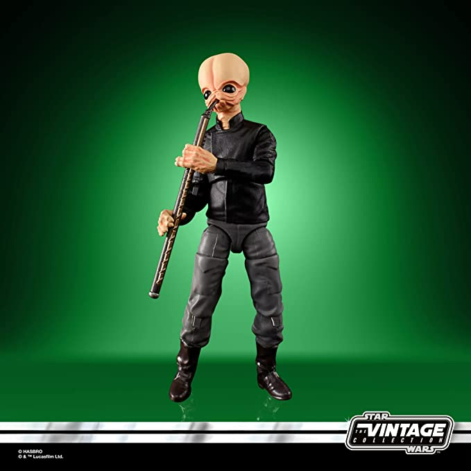 Star Wars The Vintage Collection Figrin Dâ€™an Toy 3.75-Inch-Scale A New Hope Action Figure, Toys for Kids Ages 4 and Up, Multicolored