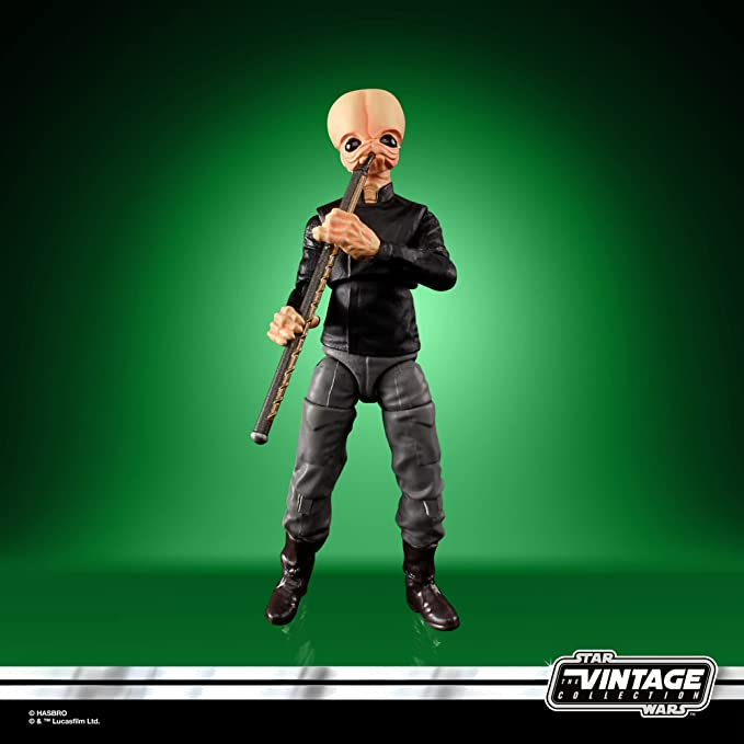 Star Wars The Vintage Collection Figrin Dâ€™an Toy 3.75-Inch-Scale A New Hope Action Figure, Toys for Kids Ages 4 and Up, Multicolored