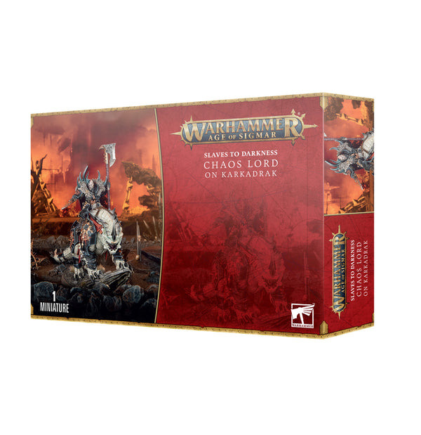 Games Workshop Warhammer Age Of Sigmar Slaves To Darkness Chaos Lord on Karkadrak 83-62