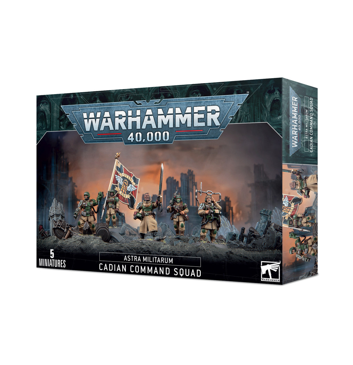Games Workshop Warhammer 40K Astra Militarum Cadian Command Squad 2023 Edition 47-09