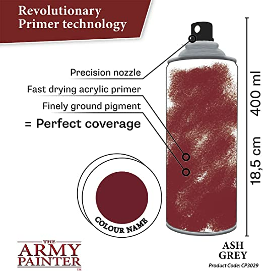 The Army Painter Color Primer Ash Grey Spray 400ml CP3029