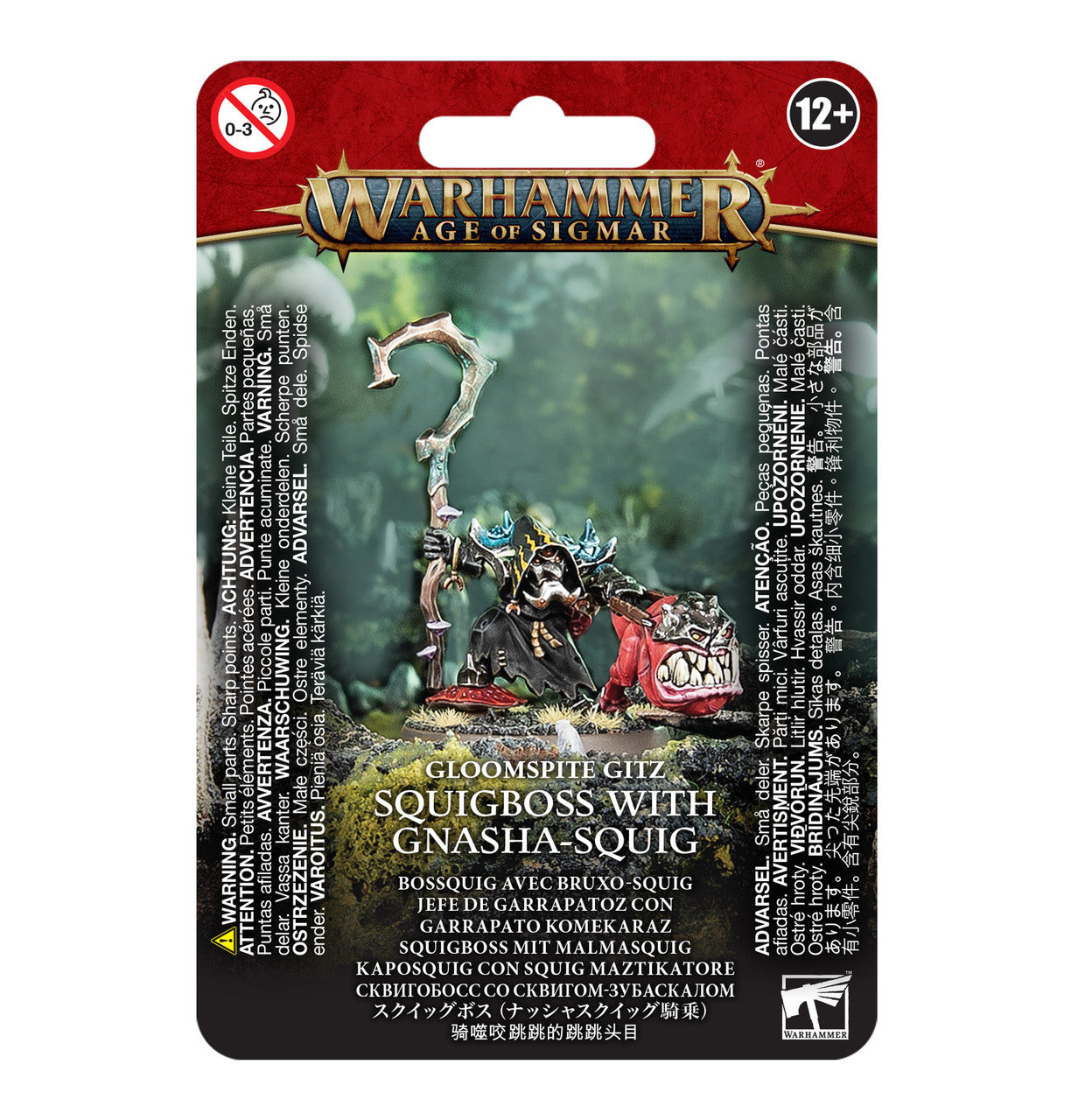 Games Workshop Warhammer Age of Sigmar Gloomspite Gitz Squigboss With Gnasha Squig 89-75