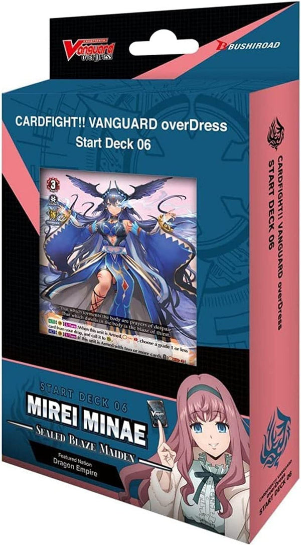 Cardfight!! Overdress Mirei Minae - Sealed Blaze Maiden - English Starter Deck D-SD06 with Bonus Promo Card, Multicoloured (VGE-D-SD06)