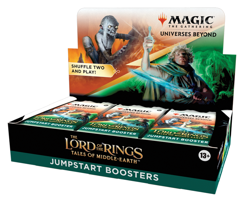 Magic The Gathering Universes Beyond The Lord of the Rings Tales of Middle-Earth Jumpstart Booster Display 18 - 2-Player Card Game WOC-D15270000