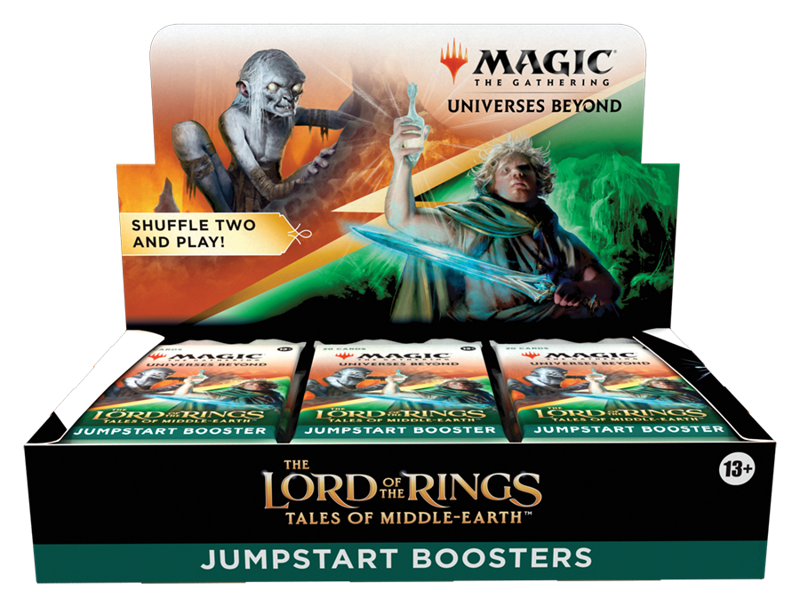 Magic The Gathering Universes Beyond The Lord of the Rings Tales of Middle-Earth Jumpstart Booster Display 18 - 2-Player Card Game WOC-D15270000