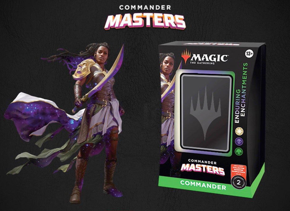 MTG Magic The Gathering CCG Commander Masters Commander Deck- Enduring Enchantments White-Black-Green Single Pack MTG-CM-CD-EnduringEnchantments