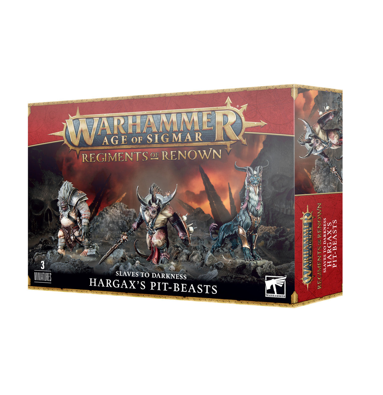 Games Workshop Warhammer Age Of Sigmar Grand Alliance Chaos Slaves To Darkness Hargax'S Pit-Beasts 71-81