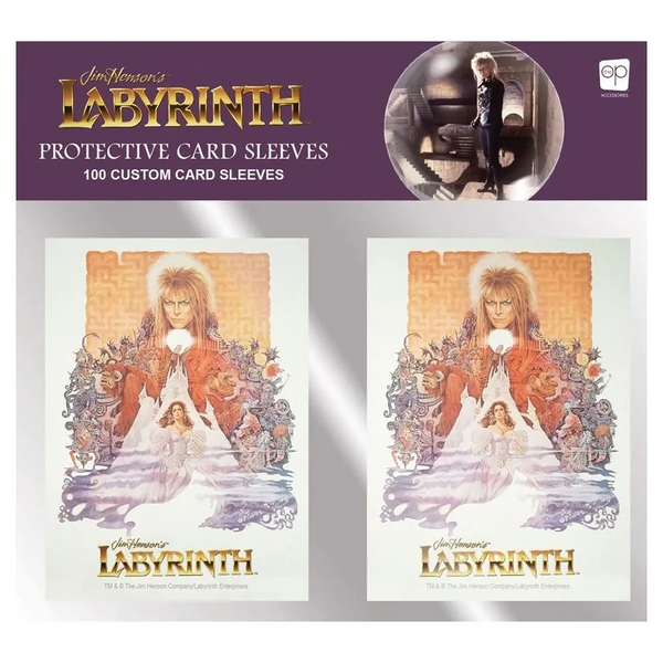 Labyrinth Premium Card Sleeves 100 Card Protector Sleeves 64mm x 89mm Sleeves Fit Standard Size Playing Cards & Collector Cards Cardsleeve Back Artwork Featuring Artworks from Labyrinth Film USOSL153778